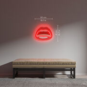 Tom Wesselmann red lips neon light